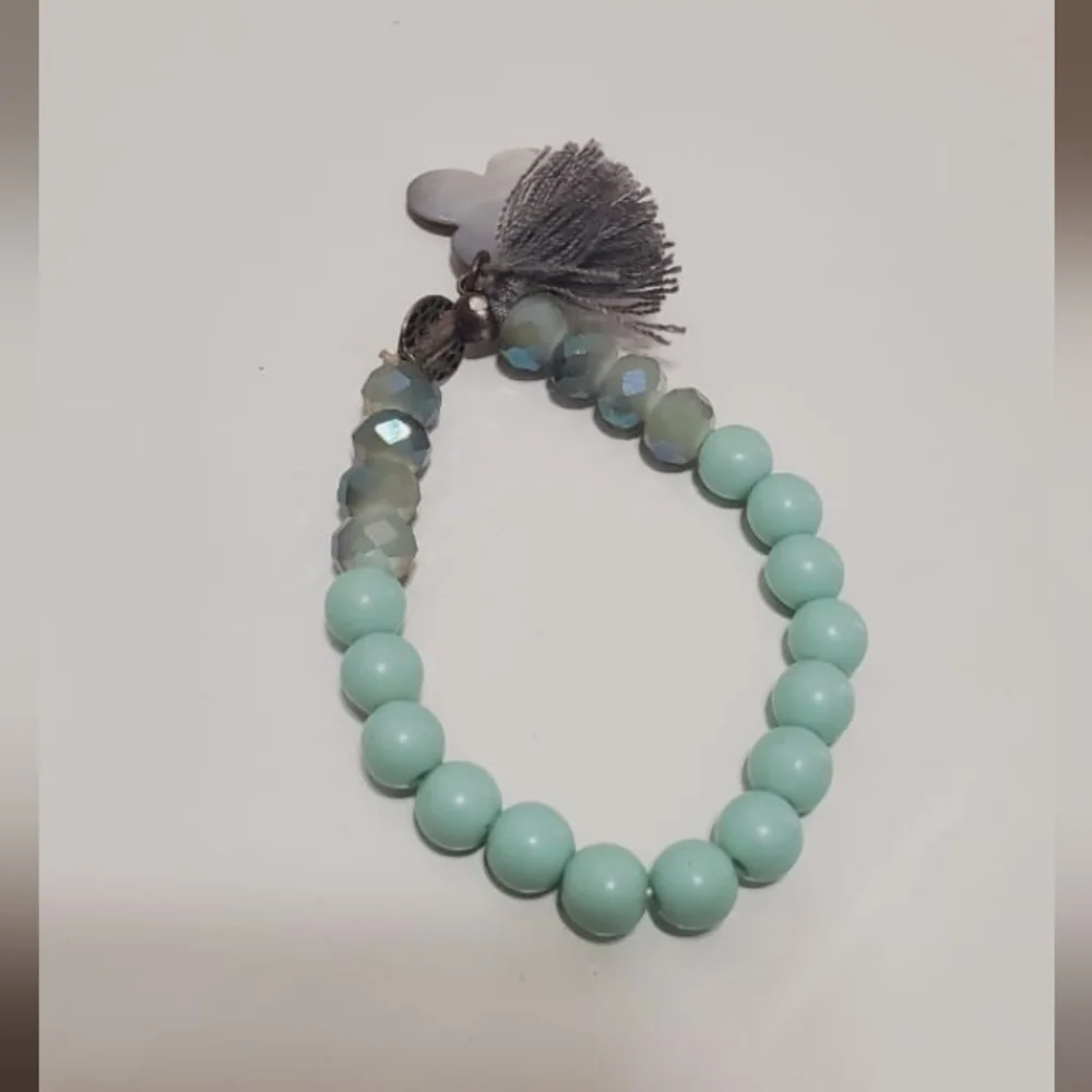 Turquoise Pearl Bead Bracelet🌴